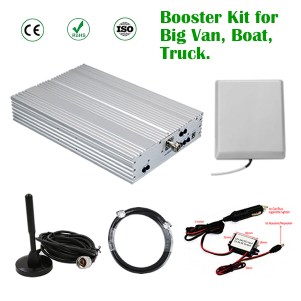 Pro mobile phone signal booster kit for big Van, Truck, Boat to improve Calls and 4G 5G Internet data